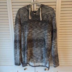 The North Face Women's Knit Black/Gray Hoodie - Size XL